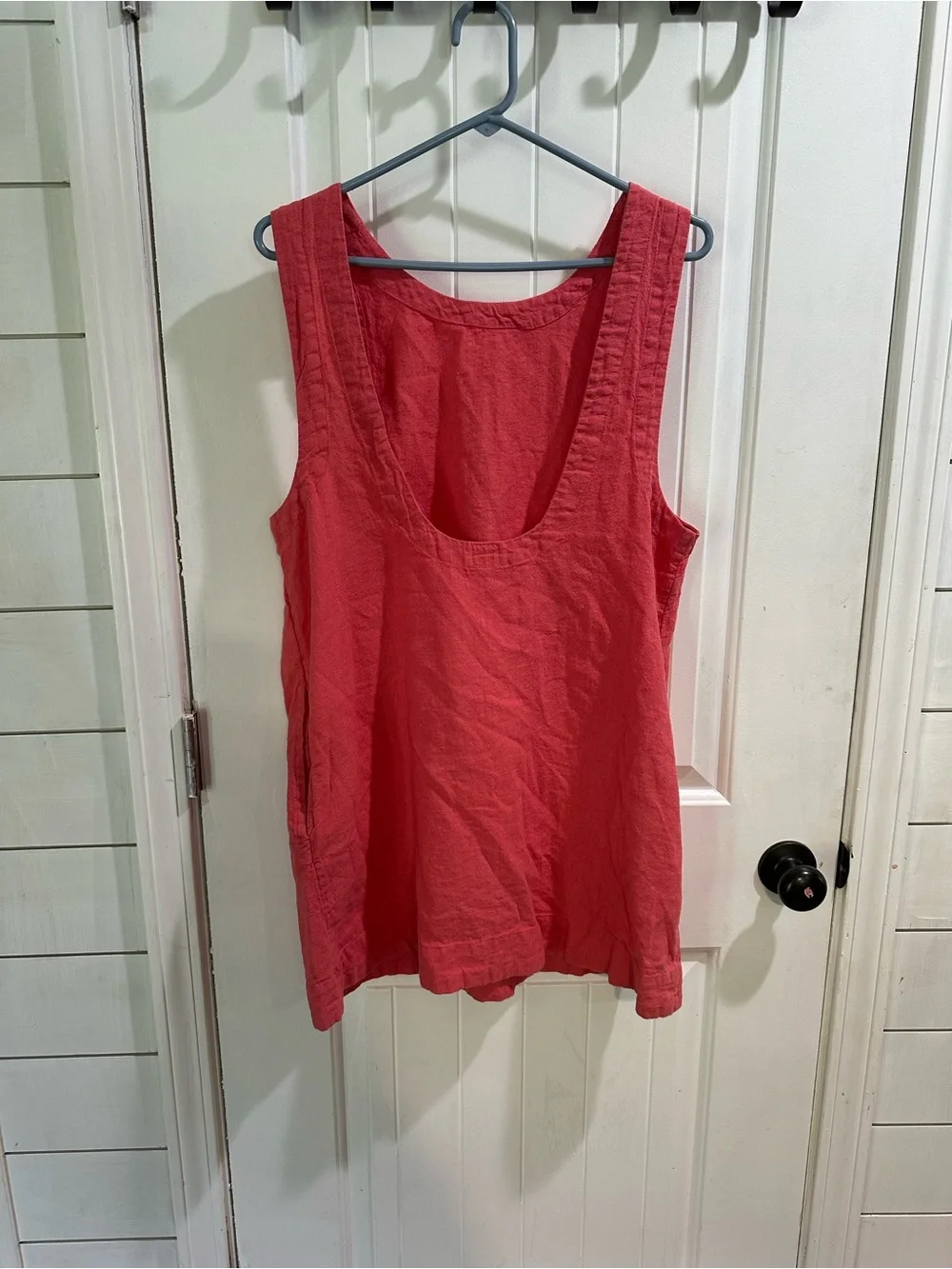 Free People Coral Red Linen dress